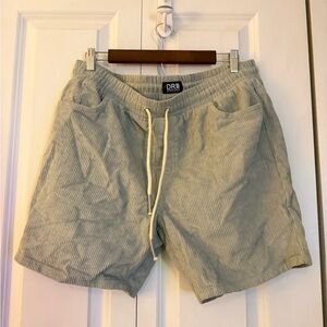 Essentials Sage Green Corduroy Drawstring Shorts